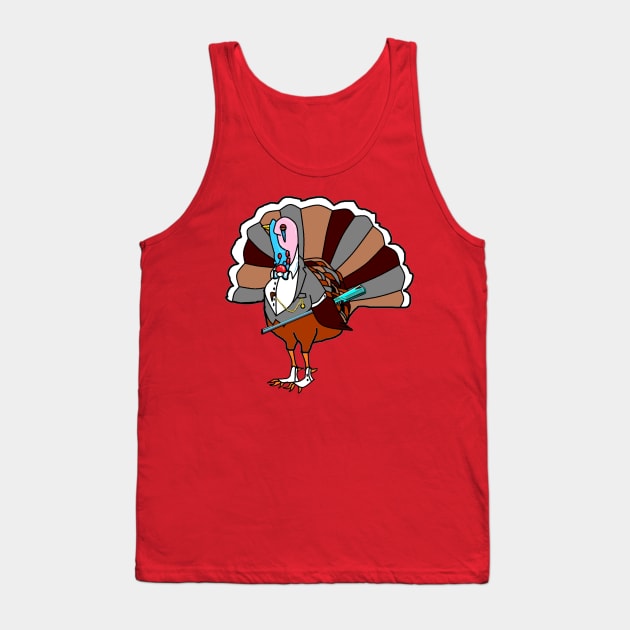A Turkey Dressed and Ready Tank Top by YudyisJudy